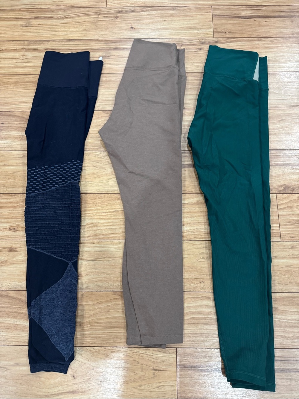 Women’s Stretch Leggings - navy blue, Brown, green